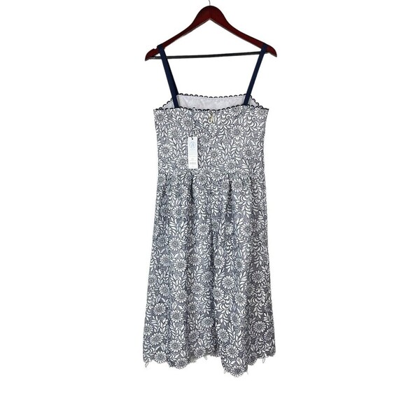 NWT $250 DRAPER JAMES Black & White Floral Lace midi a-line Dress size 10 - Picture 4 of 12